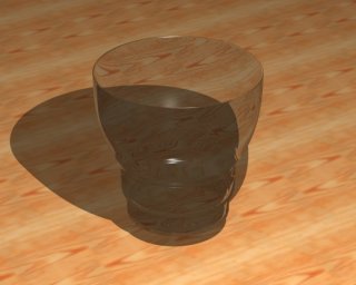 Glas Exempel på transparens och ljusbrytning