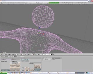 Modellering i Blender Screenshot från Blender